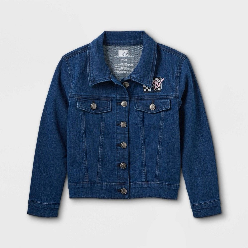 Girs' MTV‎ Denim Jacket - Blue Size L